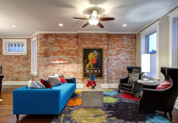 16 Cool Living Rooms Design Ideas with Brick Walls - Living Roomswith Brick Walls, Living Rooms Design Ideas with Brick Walls, living room design ideas, Brick Walls, brick wall living room, brick wall