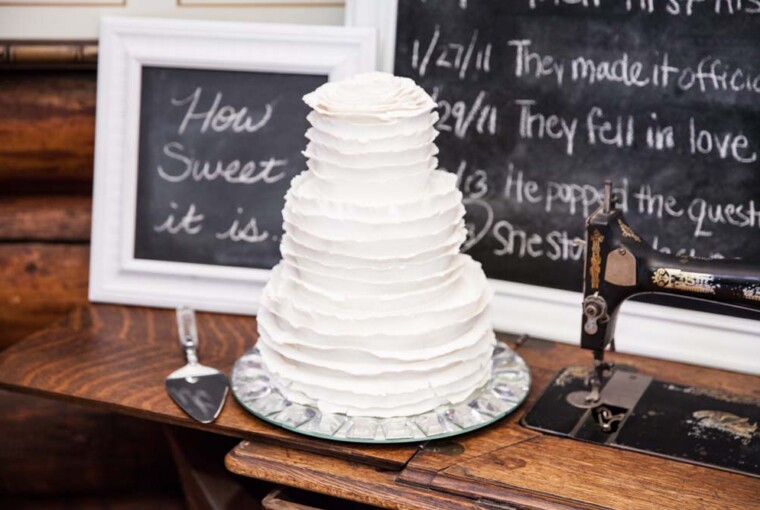16 Magical Cake Ideas for Romantic Winter Weddings - winter weddings, winter wedding decoration, Winter Wedding cake, Wedding Cake, Romantic Winter Weddings