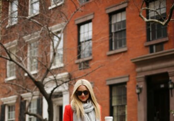 Warm and Cozy Scarf for Cold Winter Days: 18 Lovely Outfit Ideas (Part 1) - winter outfit ideas, Styling a Scarf, oversized scarf, outfit with scarf, blanked scarf