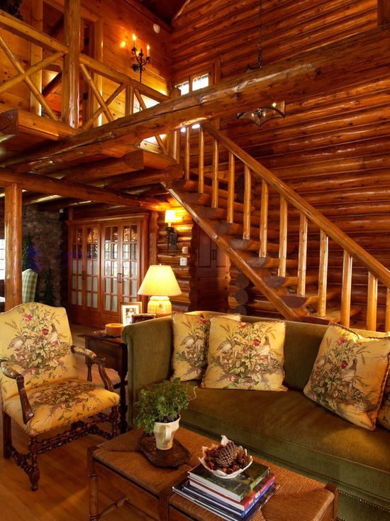 18 Cozy and Rustic Cabin Living Room Design Ideas