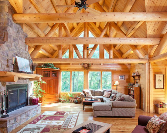 18 Cozy and Rustic Cabin Living Room Design Ideas - rustic living room, Rustic Cabin Living Room, mountain cabin, cozy living room, Cozy Cabins, Cozy and Rustic Cabin Living Room, Cabin Living Room