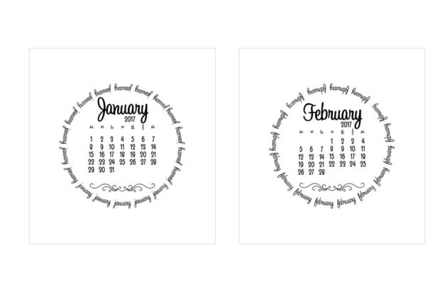 Get Your Life Organized: 15 Great Free Printable Calendars For 2017 - organization hacks, get organized, Free Printable Calendars For 2017, diy organization projects, craft organization, calendar
