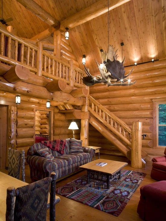 18 Cozy and Rustic Cabin Living  Room  Design  Ideas  Style 