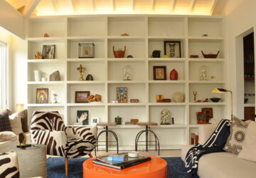 16 Clever Ideas for Living Room Shelving - shelving, living room shelving, living room decor, Desks and Bookshelves