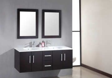 Beautify Your Bathroom With Bathroom Vanities - wall-mounted, Wall Mounted Bathroom Vanity, Vanity Sinks, RESTROOM, Double Vanity, bathroom