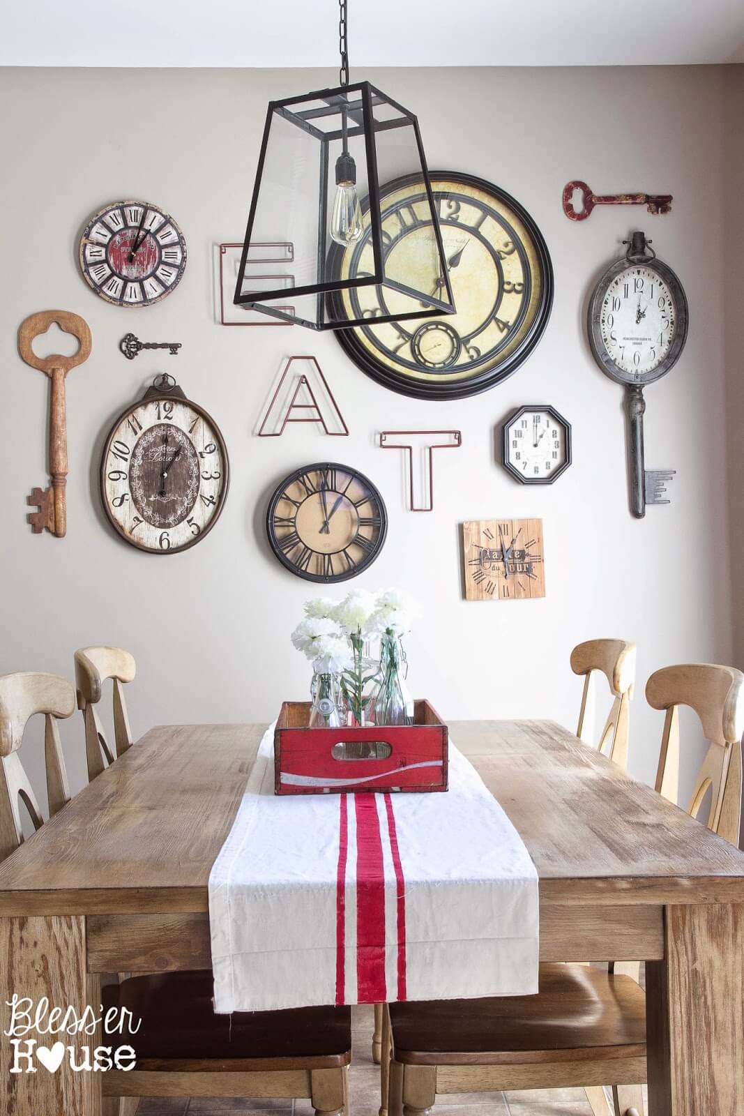 A Floral Centerpiece with an Old Farmhouse Backdrop