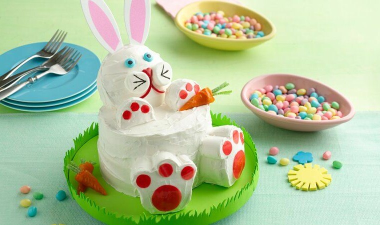 18 Creative and Sweet Ideas for Easter Bunny Cake - Easter recipes, Easter desserts, Easter decor, Easter Cake, Easter Bunny Cake, diy Easter