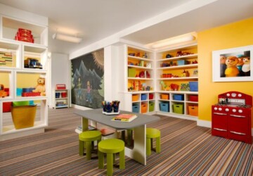 15 Colorful Kids Playroom Design and Decor Ideas - Playroom Design, kids rooms, kids reading nooks, Kids Playroom Design, Crafts For Kids