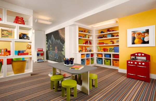 15 Colorful Kids Playroom Design and Decor Ideas - Playroom Design, kids rooms, kids reading nooks, Kids Playroom Design, Crafts For Kids