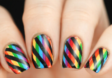 Gorgeous Rainbow Nail Art Designs You Can Do Yourself - spring nail art, Rainbow Nail Art Designs, Rainbow Nail Art, nail art ideas, Nail Art Designs, DIY St. Patrick's Day