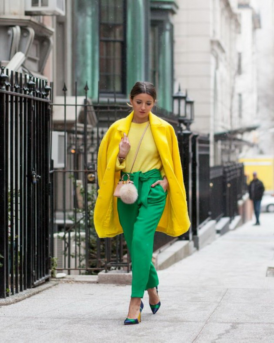 green and yellow clothes