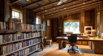 18 Great Cabin Home Office Design Ideas in Rustic Style