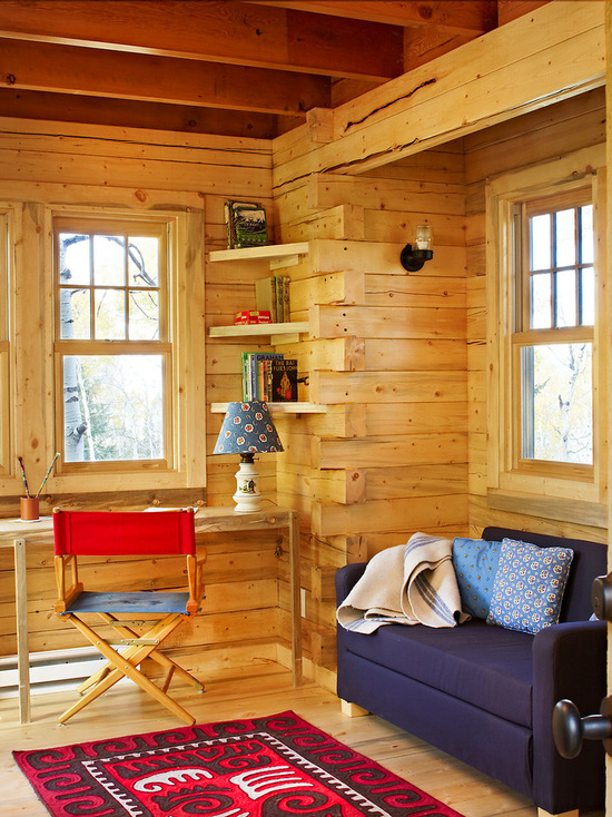 18 Great Cabin Home Office Design Ideas in Rustic Style - rustic home office, Rustic Design Ideas, Rustic Decor Ideas, rustic deck, Rustic Cabin Living Room, Home Office Design and Decor Ideas, Home Office Design, Cabins, cabin home office