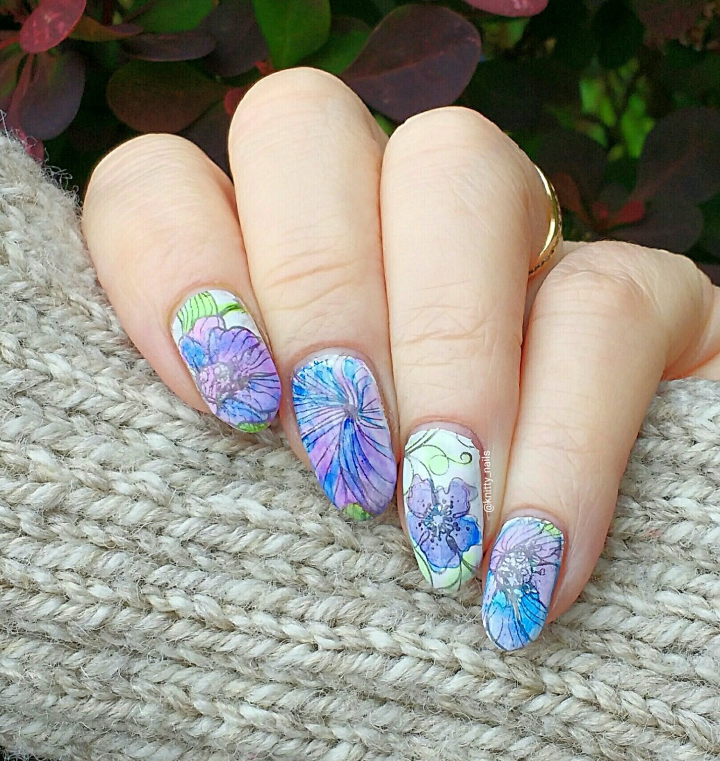 Spring Nails Colorful Watercolor Nail Art Ideas