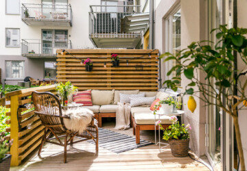 16 Astounding Scandi Patio And Terrace Designs That You Must See - White, Terrace, Swedish, Sweden, simplistic, simple, scandinavian, Scandi, patio, Norway, modern, minimalist, garden, denmark, Danish, backyard