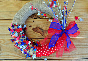 17 Easy Patriotic 4th of July Crafts - diy 4th of July decorations, 4th of July party, 4th of July diy wreath, 4th of July diy decor, 4th of July centerpiece, 4th of July, 4th july