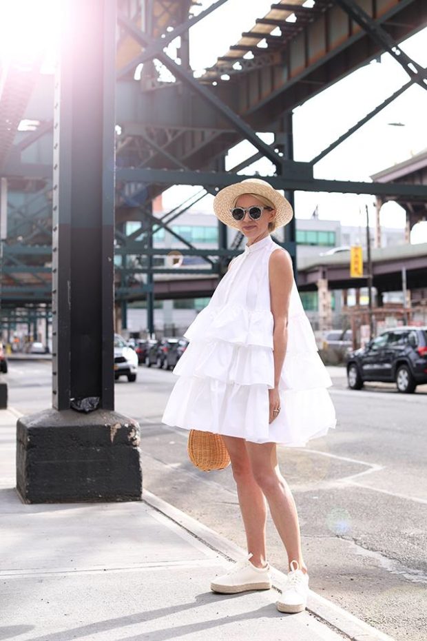 white summer dress outfit