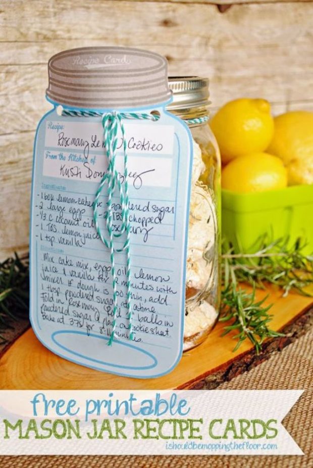 15 Lovely Free Printables And Templates To Spice Up Your Mason Jar Gifts