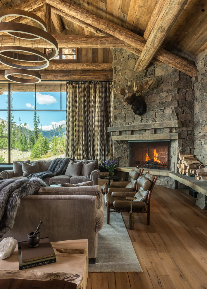 17 Stunning Rustic Living Room Interior Designs For Your Mountain Cabin