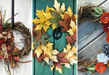 15 Fantastic Handmade Fall Wreath Designs That Will Bring Color To Your Front Door - wreath, Thanksgiving, sunflower, Pumpkin, home decor, handmade fall wreath, handmade, Front door, felt, fall wreath, Fall, door hanger, door decor, diy, decor, crafts, burlap, autumn