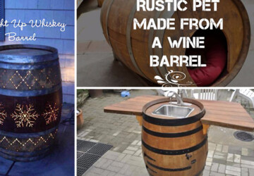 16 Amazing DIY Ideas Made From Repurposed Wine Barrels - wine barrel, wine, tutorials, Storage, stave, Projects, ideas, furniture, diy, decor, crafts, crafting, barrel