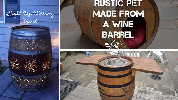 16 Amazing DIY Ideas Made From Repurposed Wine Barrels - wine barrel, wine, tutorials, Storage, stave, Projects, ideas, furniture, diy, decor, crafts, crafting, barrel