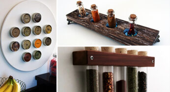 16 Practical Handmade Spice Rack Ideas That Will Help You Organize Your Kitchen