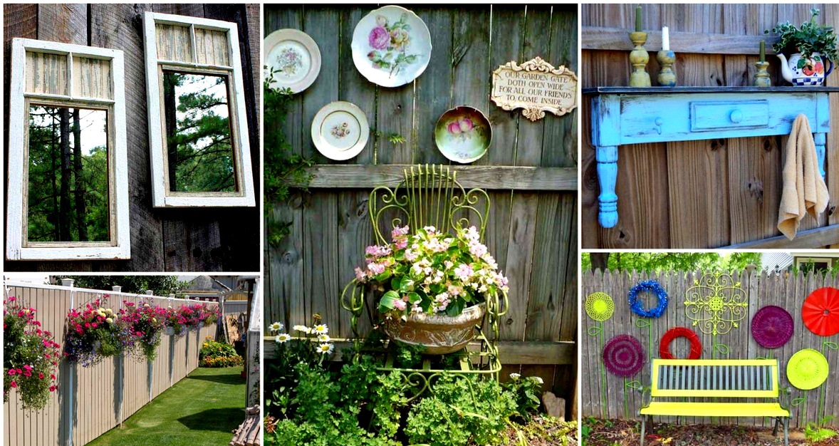 DIY Outdoor Projects: 18 Lovely Fence Decorating Ideas
