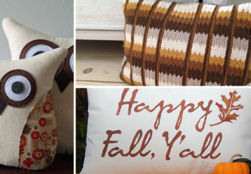 15 Fabulous Fall Pillow Designs To Decorate Your Home With This Season - season, Pumpkin, pillowcase, Pillow, orange, leaves, handmade, fall pillow, Fall, decorations, decor, cover, burlap, autumn