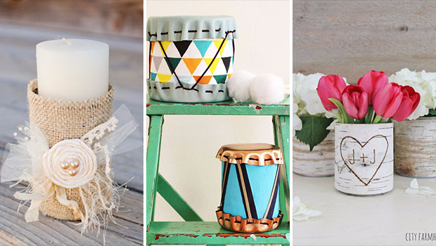 16 Amazingly Crafty DIY Tin Can Projects You Can Do In No Time 16 Amazingly Crafty DIY Tin Can Projects You Can Do In No Time - tutorials, tin can, tin, Projects, ideas, hacks, diy, crafty, crafts, crafting, can