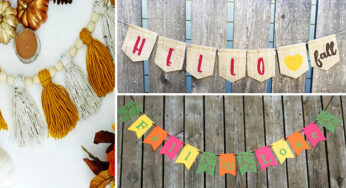 19 Cheerful Handmade Fall Banners And Garlands To Decorate With