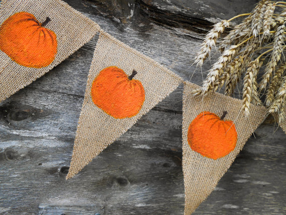 19 Cheerful Handmade Fall Banners And Garlands To Decorate With - paper, leaves, garland, Fall, burlap, bunting, banners, banner, autumn