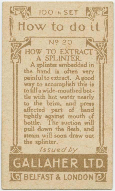 20 Genius Vintage Life Hacks From The 1900s That Are Still Applicable Today (Part 1) - vintage, tips, life hacks, life, how to do it, hints, hacks, hack, Gallaher's Cigarettes, do it yourself, diy, crafts, 1900s