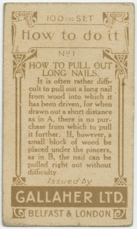 20 Genius Vintage Life Hacks From The 1900s That Are Still Applicable Today (Part 1) - vintage, tips, life hacks, life, how to do it, hints, hacks, hack, Gallaher's Cigarettes, do it yourself, diy, crafts, 1900s