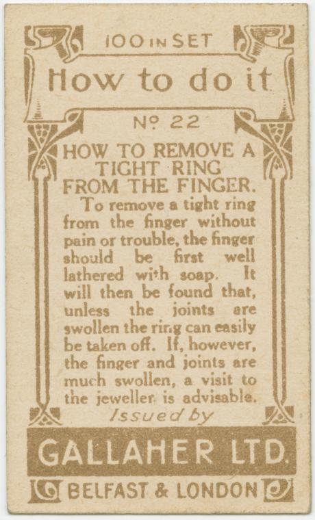 20 Genius Vintage Life Hacks From The 1900s That Are Still Applicable Today (Part 2) - vintage, tips, life hacks, life, how to do it, hints, hint, hacks, hack, Gallaher's Cigarettes, gallaher, do it yourself, diy, crafts, 1900s