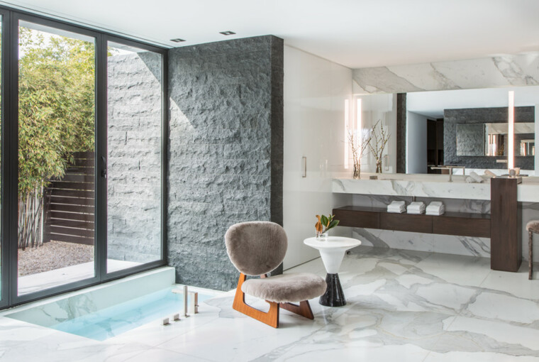 17 Avant-Garde Contemporary Bathroom Designs That Will Take Your Breath Away - vanity, simple, shower, modern, mirror, minimalist, luxury, light, interior, glass, Elegant, design, contemporary, clean, bathroom, bath