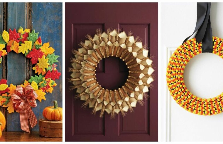 15 Amazing DIY Fall Wreaths - handmade fall wreath, fall wreath, diy fall wreath