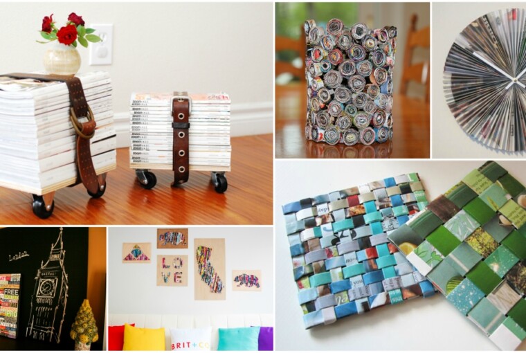 DIY Project: 15 Creative Ways to Repurpose Old Magazines - Upcycle and Repurpose, Repurpose Old Magazines, Repurpose, How to Repurpose Old Doors, diy Repurpose Old Magazines, diy project
