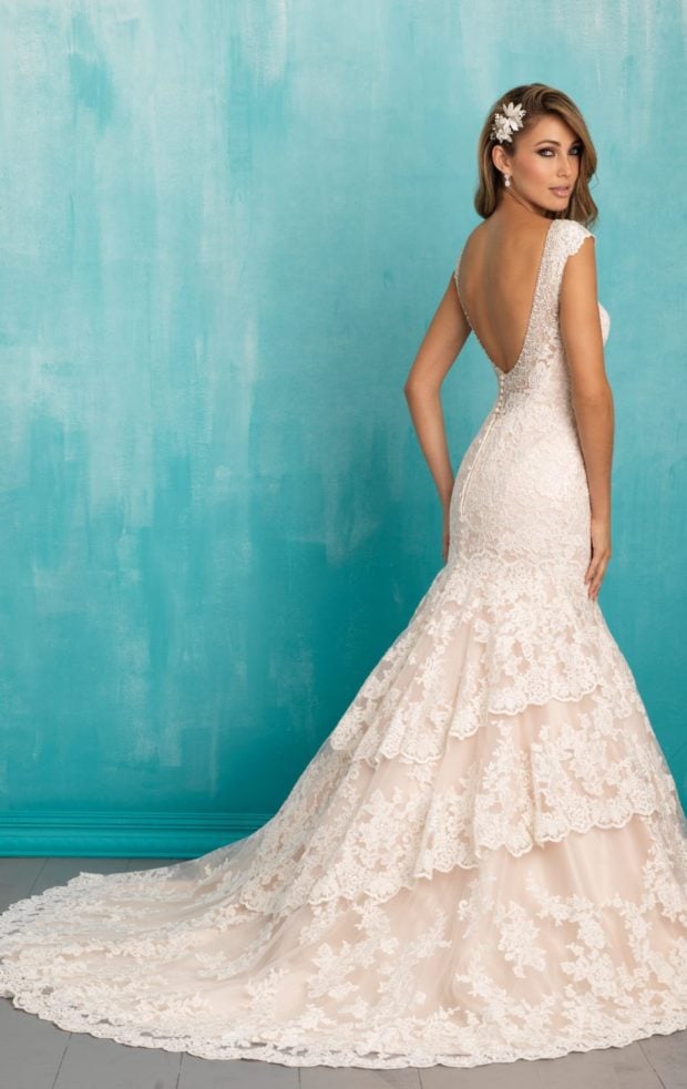 Lace Mermaid Gown by Allure Bridals Lace Mermaid Gown by Allure Bridals