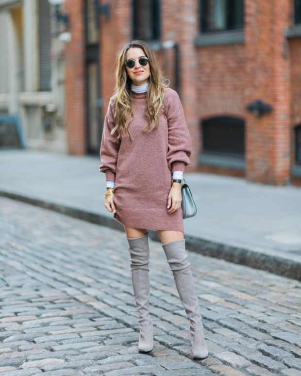 15 Ways to Wear a Sweater Dress