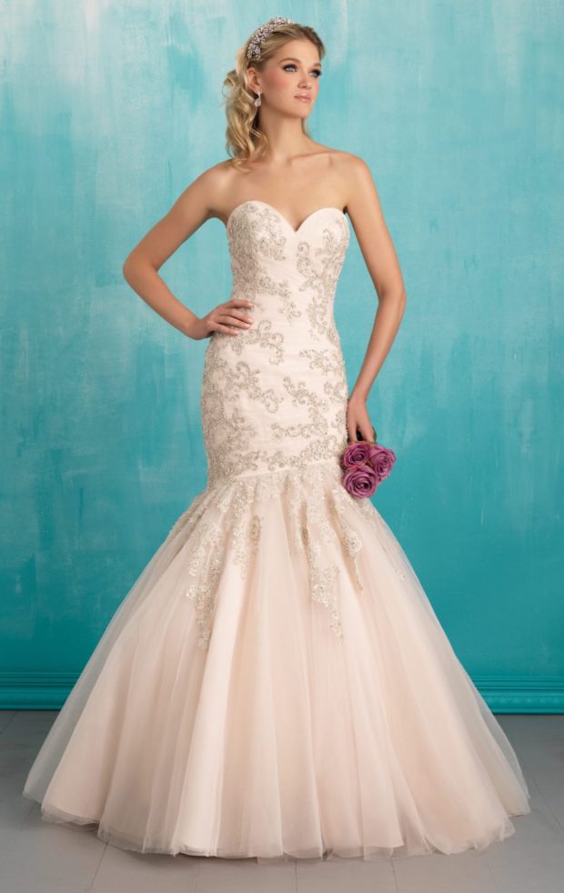 Beaded Mermaid Gown by Allure Bridals Beaded Mermaid Gown by Allure Bridals