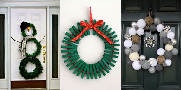15 Festive Christmas Wreaths You Can Easily DIY - Diy Christmas Wreath, Diy Christmas ornaments, diy christmas decor projects, diy christmas decor, Diy Christmas