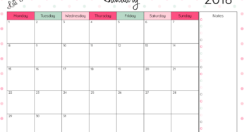 16 DIY Organization Projects: 2018 Free Printable Calendars (Part 2)