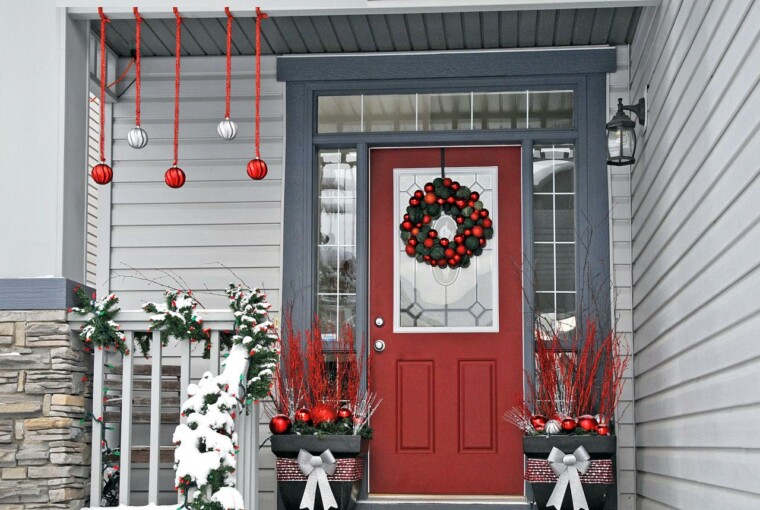 14 Rustic DIY Christmas Decor Ideas for Front Porch - Rustic DIY Christmas Decor Ideas for Front Porch, Rustic DIY Christmas Decor Ideas, Rustic DIY Christmas Decor, outdoor decor, diy christmas decor projects, diy christmas decor
