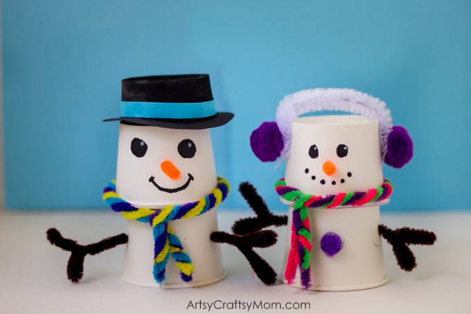 15 Cute Snowman Craft and Food Ideas - Winter Kids ideas, winter food, Winter Craft Ideas, snowman crafts, snowman, diy snowman, 15 Cute Snowman Craft and Food Ideas