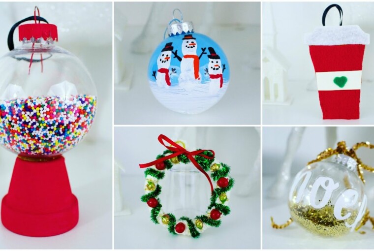 16 Creative and Easy DIY Christmas  Ornament Ideas - DIY Crochet Christmas Ornaments, DIY Christmas Ornaments Kids Can Make, Diy Christmas ornaments, Christmas Tree Ornaments, Christmas ornaments