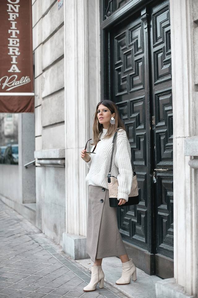 white sweater outfit ideas