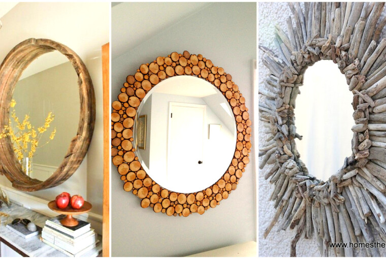 DIY Home Decor Project Ideas:14 Creative Mirrors to Make - DIY mirrors, diy mirror, DIY Home Decor Projects, diy home decor