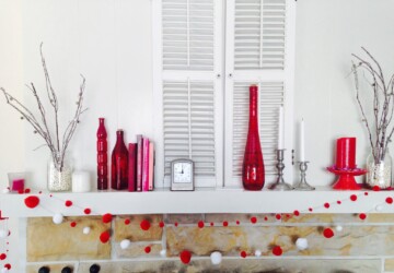 Valentine's Day Mantel Decorations and Ideas - Valentine's Day Mantel decor ideas, Valentine's Day Mantel decor, Valentine's Day Mantel, mantel decoration, diy Valentine's day home decor