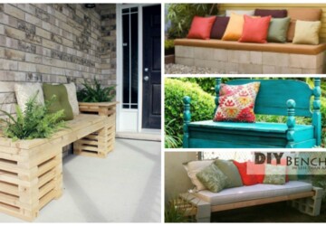 DIY Garden Projects: 14 Outdoor Bench Ideas You Can Build It Yourself - diy outdoor furniture, diy outdoor Bench Ideas, diy garden projects, DIY Garden Pallet Projects, diy garden Bench Ideas, diy garden, diy Bench Ideas, benches, Bench Ideas